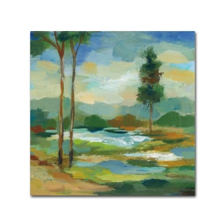 Silvia Vassileva 'Early Spring Landscape I' Canvas Art,14x14